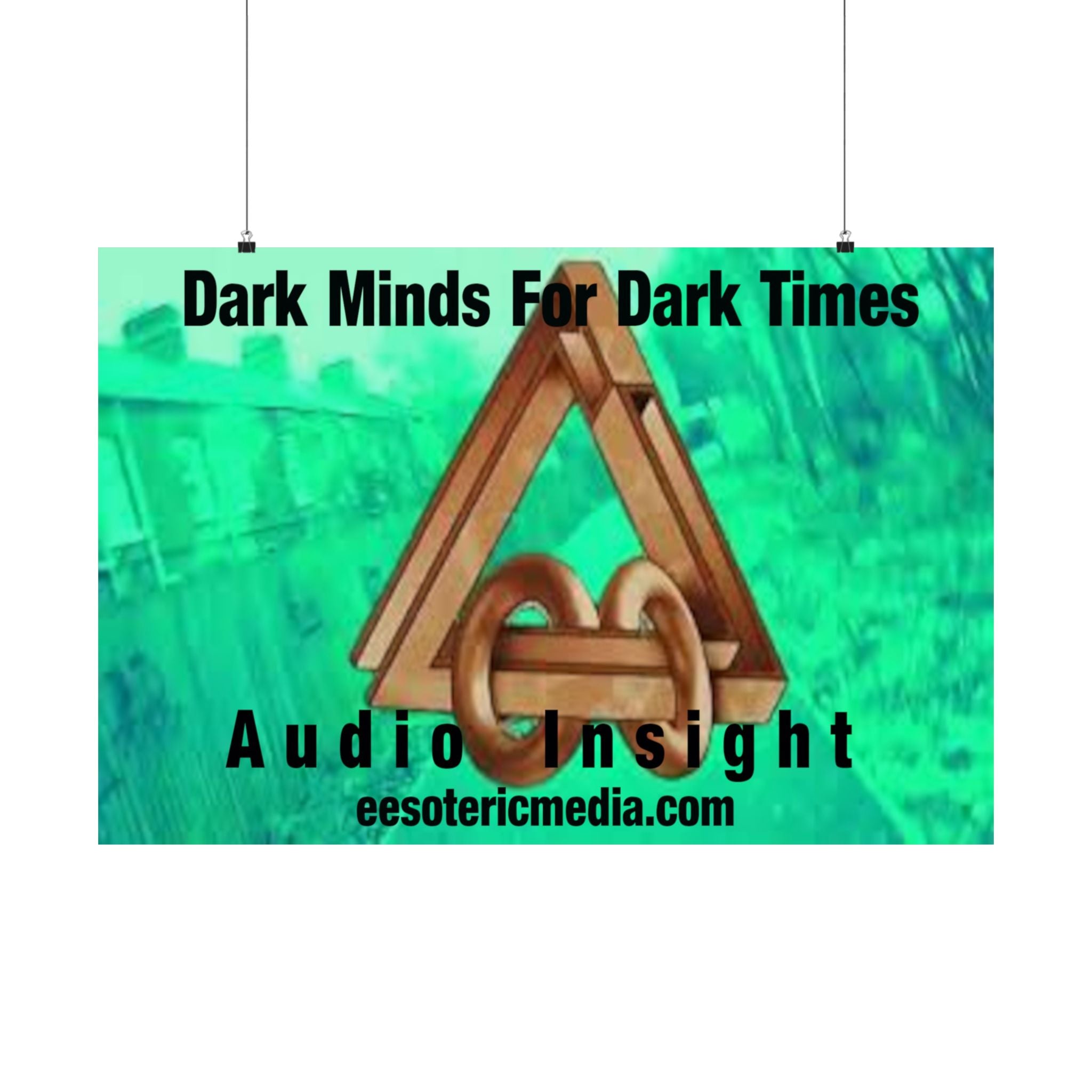 'Dark Minds For Dark Times' (Audio Insight) Horizontal Satin Art Poster 36"x24" (90cm x 60cm)