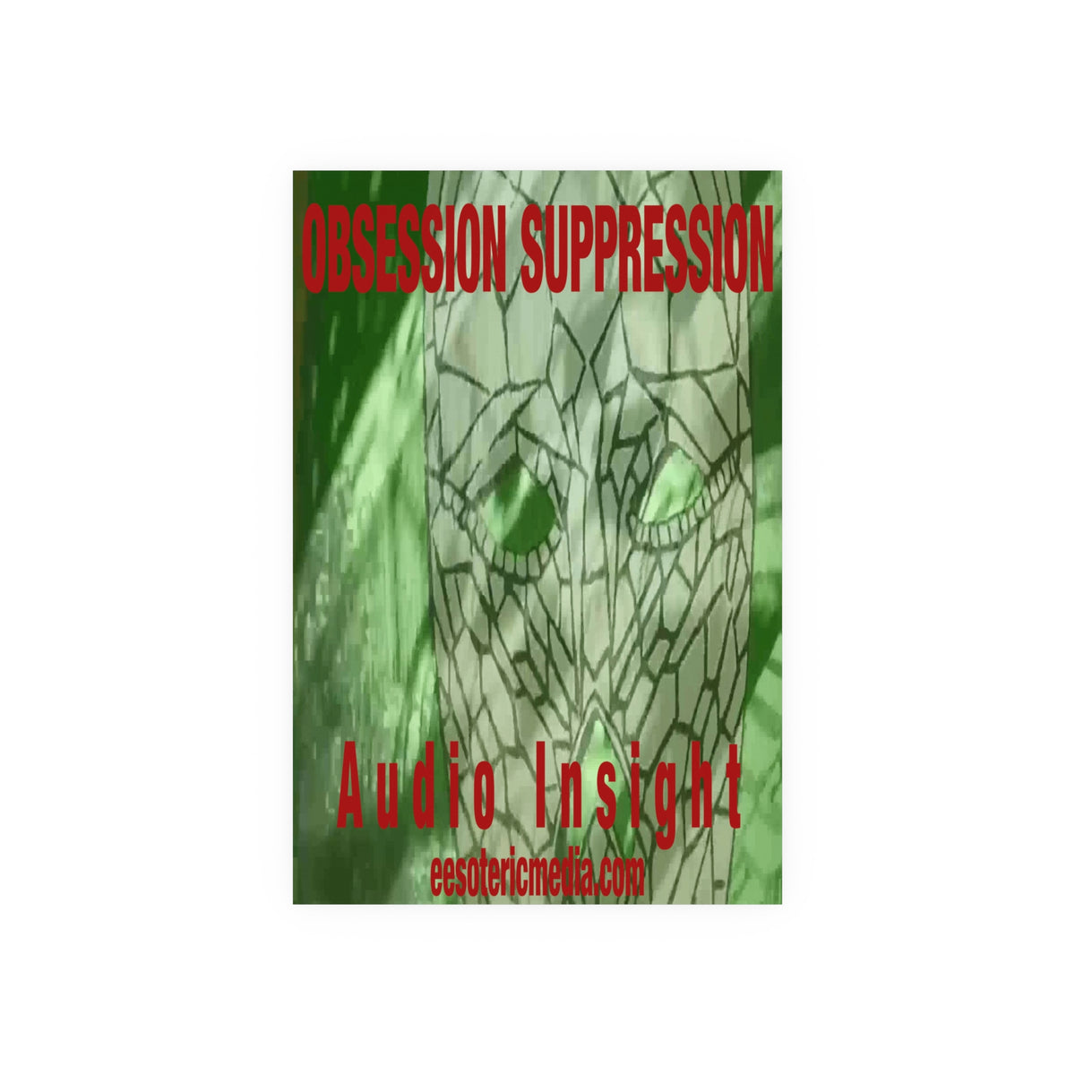 'Obsession Suppression' (Audio Insight) Surreal Space Skull Graphic Art Print 24"x36" (60cm x 90cm)