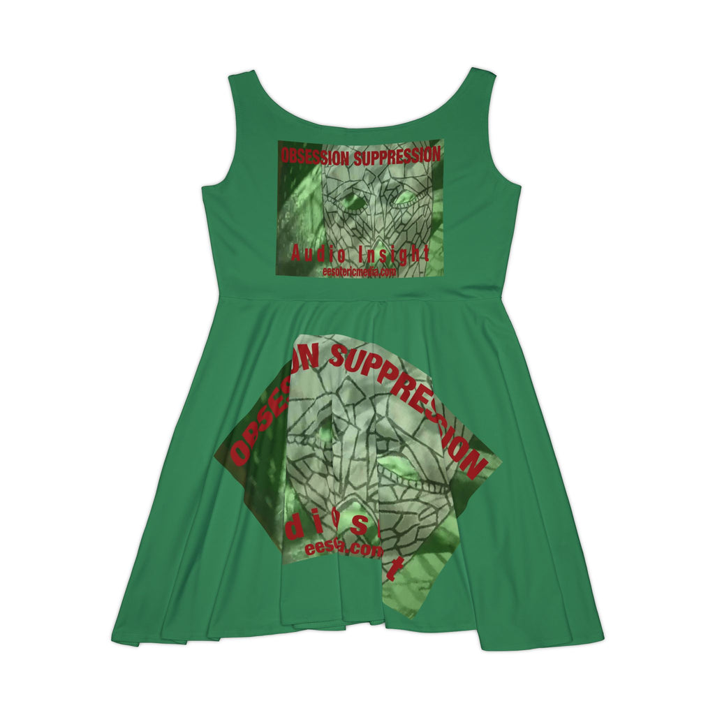'Obsession Suppression' (Audio Insight) Retro Sci fi Graphic Skater Dress