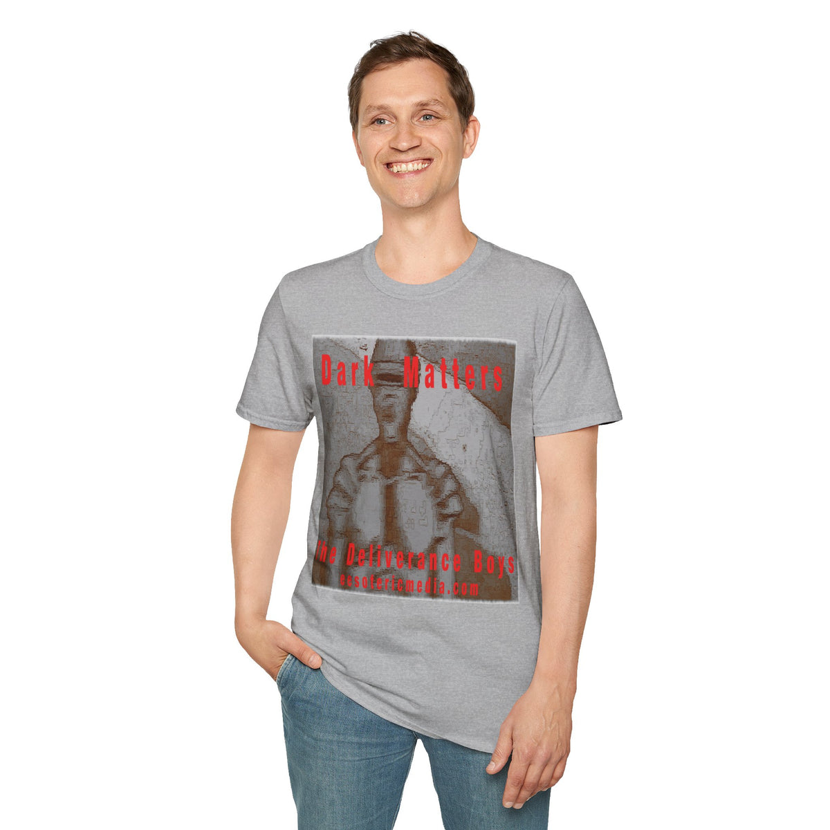 'Dark Matters' (The Deliverance Boys) Sci-Fi Retro Robot Softstyle Graphic T-Shirt