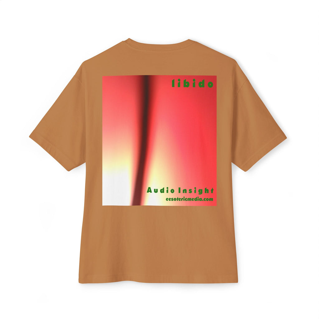 T-shirt oversize à coupe carrée avec graphique tourbillonnant surréaliste 'Libido' (Audio Insight)