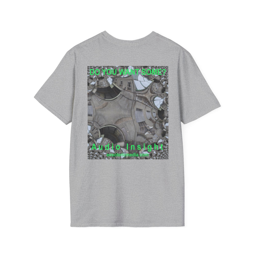 'Do You Want Some?' (Audio Insight) Surreal Kaleidoscope Art Graphic Softstyle T-Shirt
