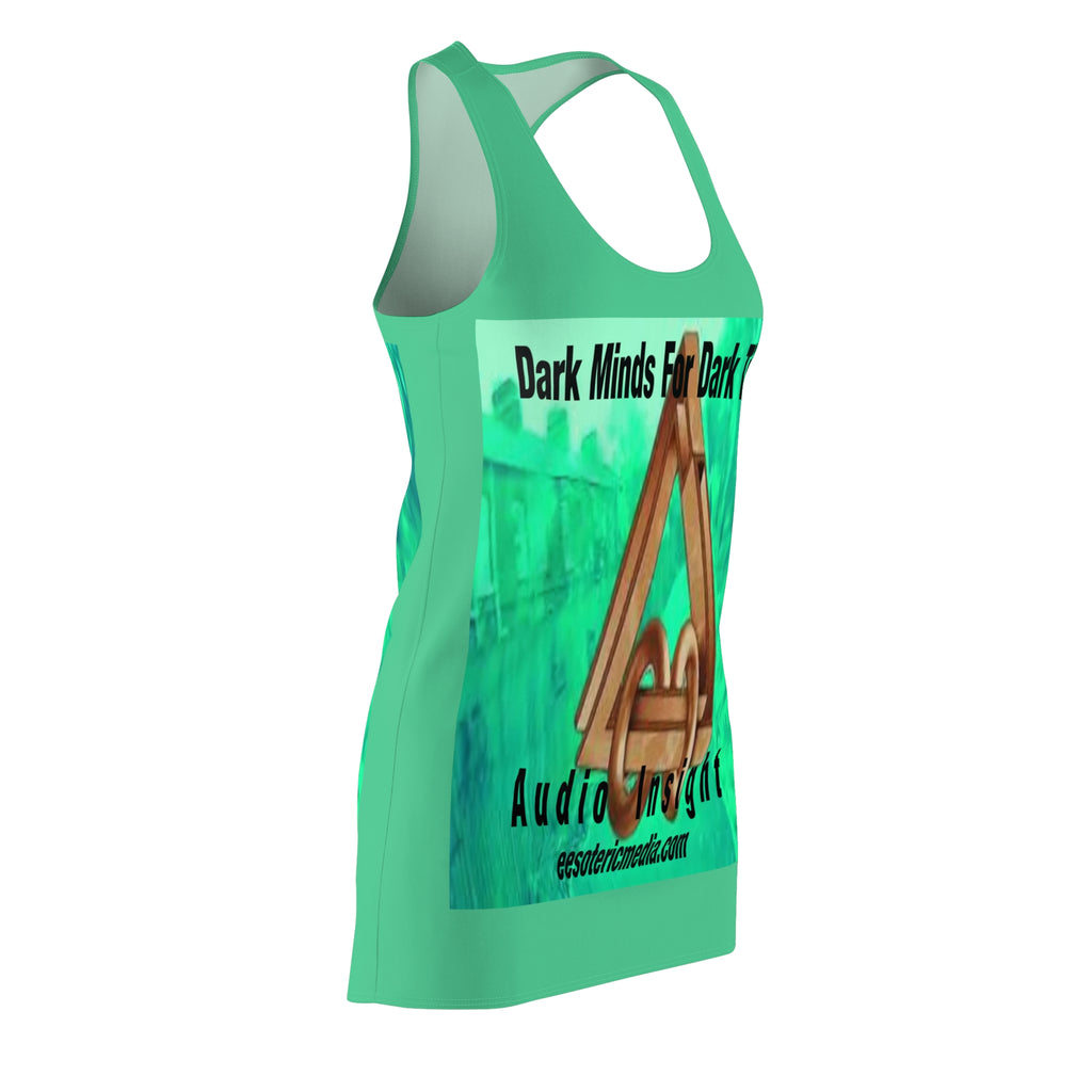 'Dark Minds For Dark Times' (Audio Insight) Graphic Racerback Dress