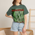 'Obsession Suppression' (Audio Insight) Retro Sc-Fi Graphic Skull Unisex Garment-Dyed T-Shirt