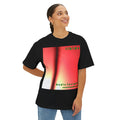 T-shirt oversize à coupe carrée avec graphique tourbillonnant surréaliste 'Libido' (Audio Insight)