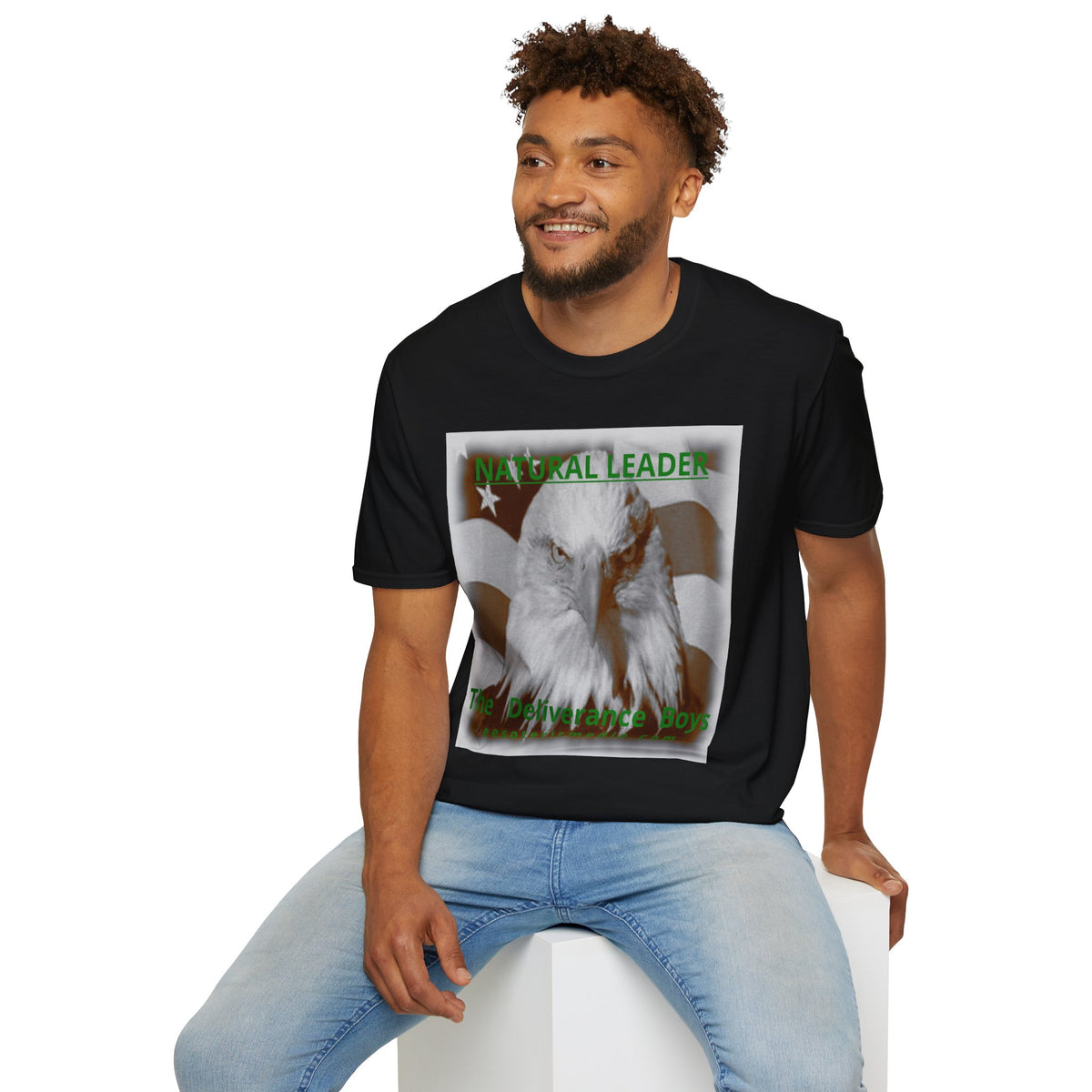 „Natural Leader" (The Deliverance Boys) Weißkopfseeadler-Grafik T-Shirt im klassischen Schnitt
