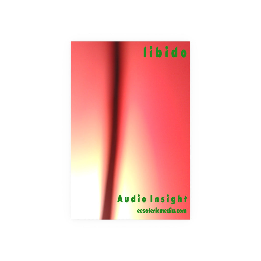 « Libido » (Audio Insight) Impression artistique surréaliste aux formes tourbillonnantes, 60 × 90 cm