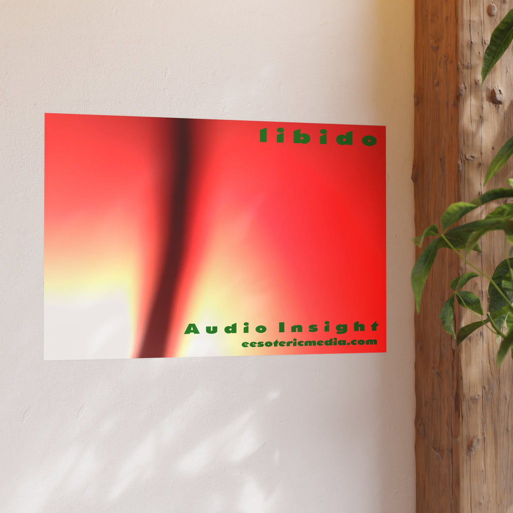 《Libido》 (Audio Insight) 旋涡图案超现实艺术画，90 × 60 厘米
