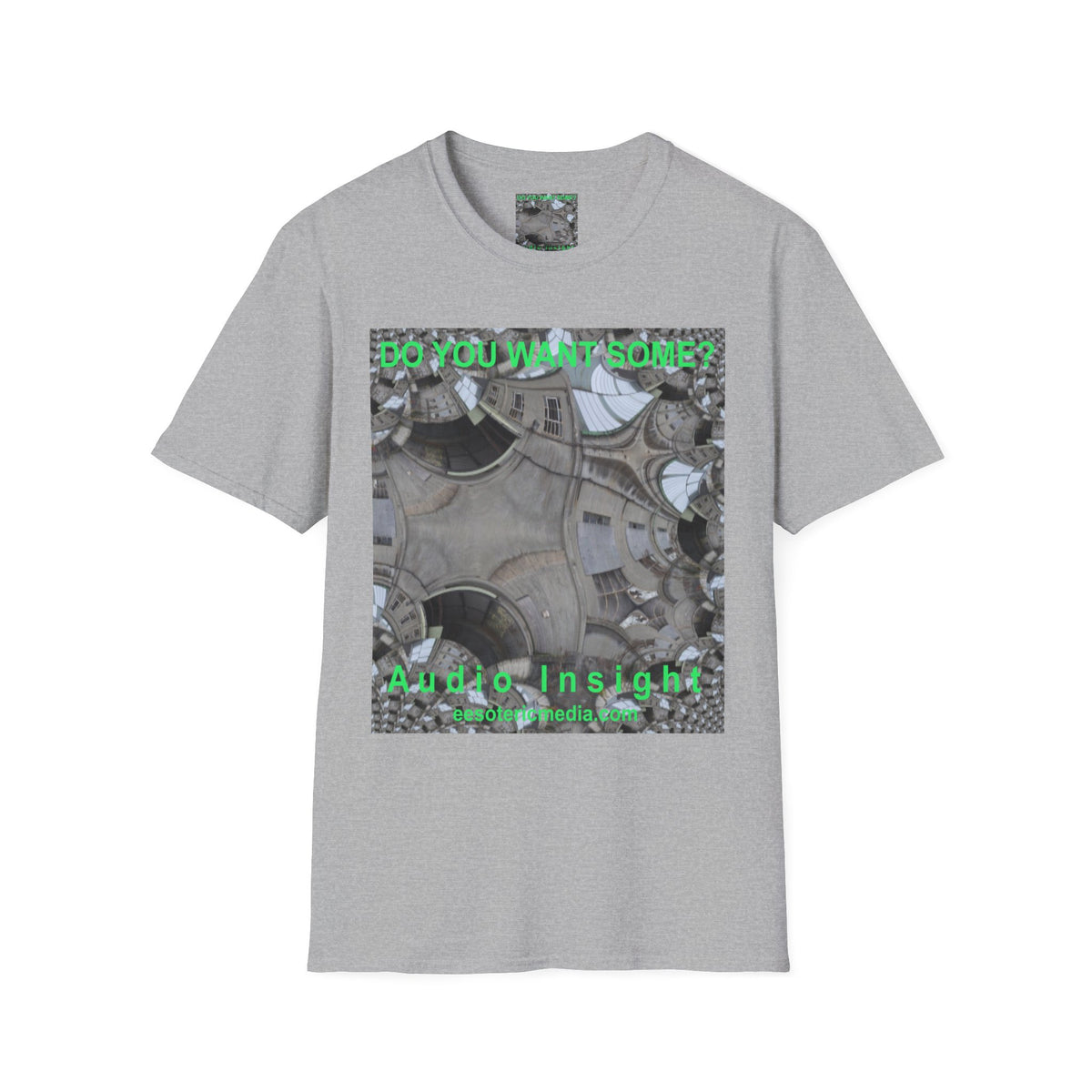 'Do You Want Some?' (Audio Insight) Surreal Kaleidoscope Art Graphic Softstyle T-Shirt