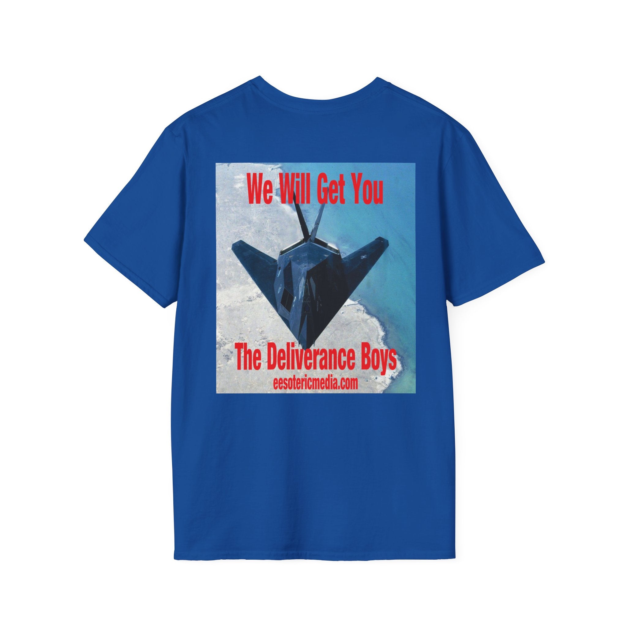 'We Will Get You'  (The Deliverance Boys) Stealth Fighter Jet Lightweight Graphic Tee