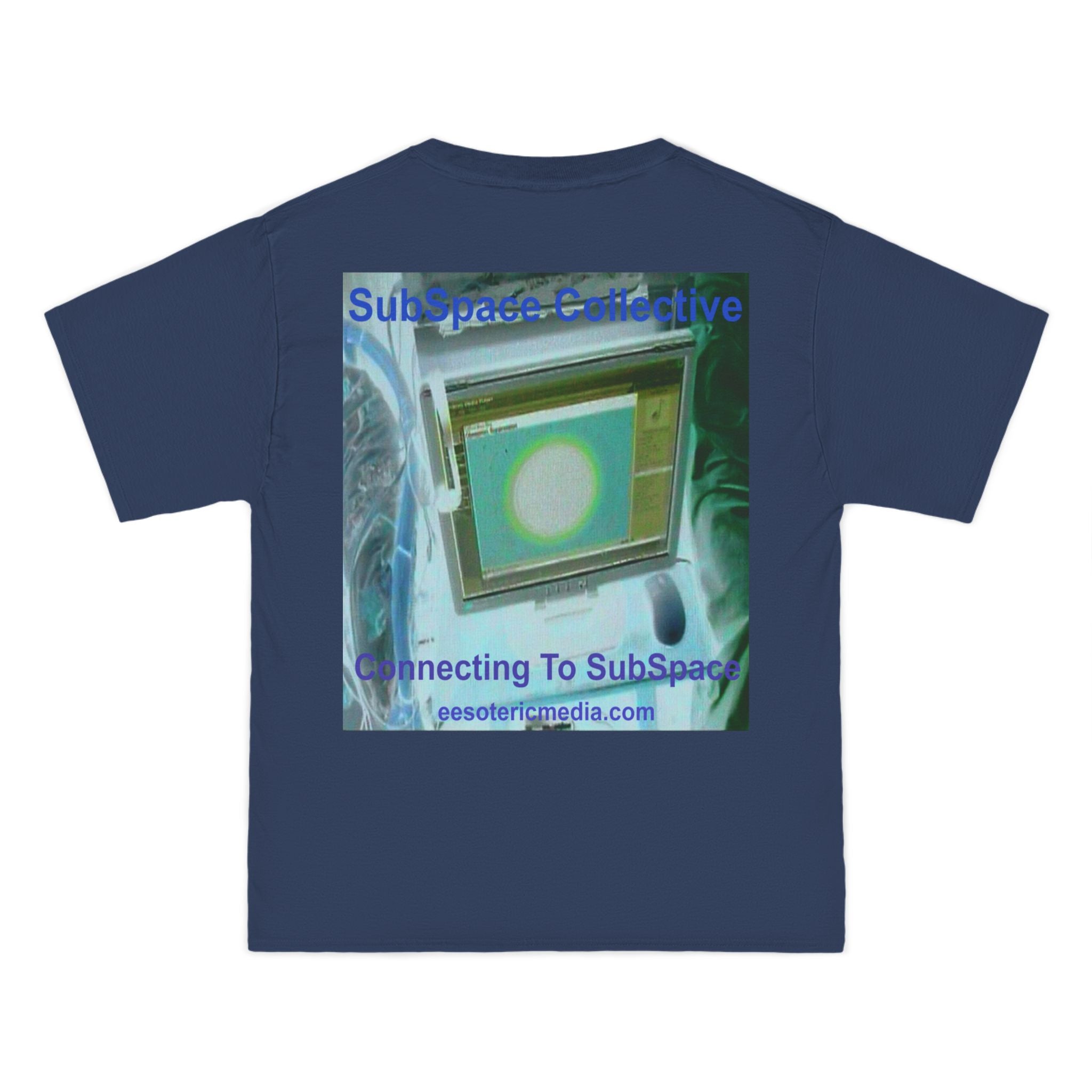 'Connecting To SubSpace' (SubSpace Collective) Graphic Retro Sci‑Fi Tech T-Shirt