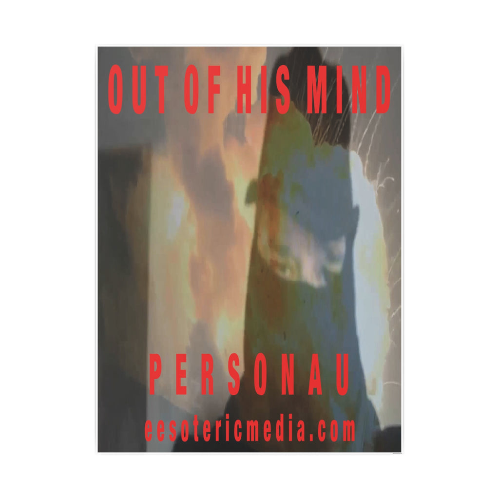 'Out of His Mind' (PersonaU) Surreal Portrait Vertical Satin Art Poster 36"x48" (90cm x 120cm)