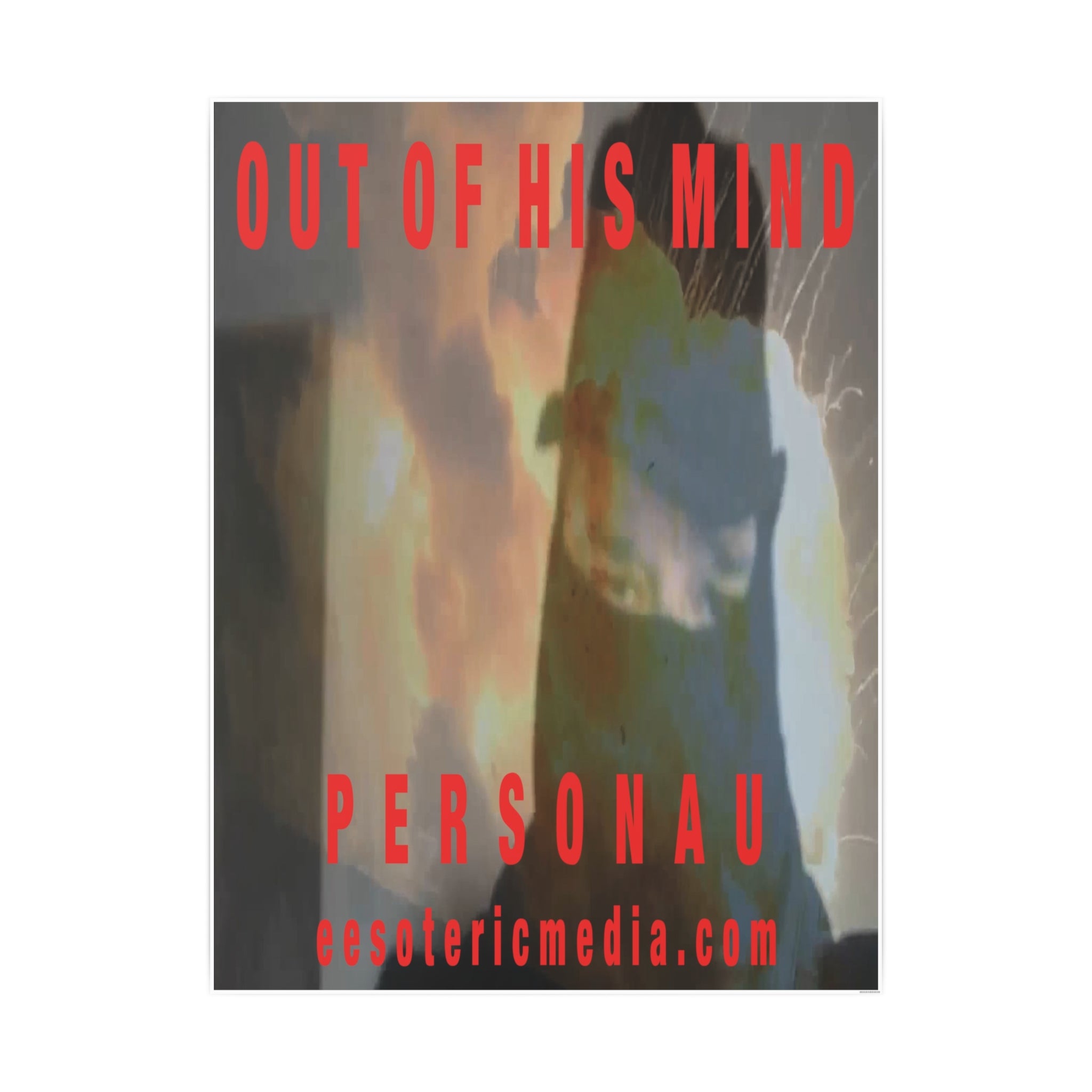 'Out of His Mind' (PersonaU) Surreal Portrait Vertical Satin Art Poster 36"x48" (90cm x 120cm)
