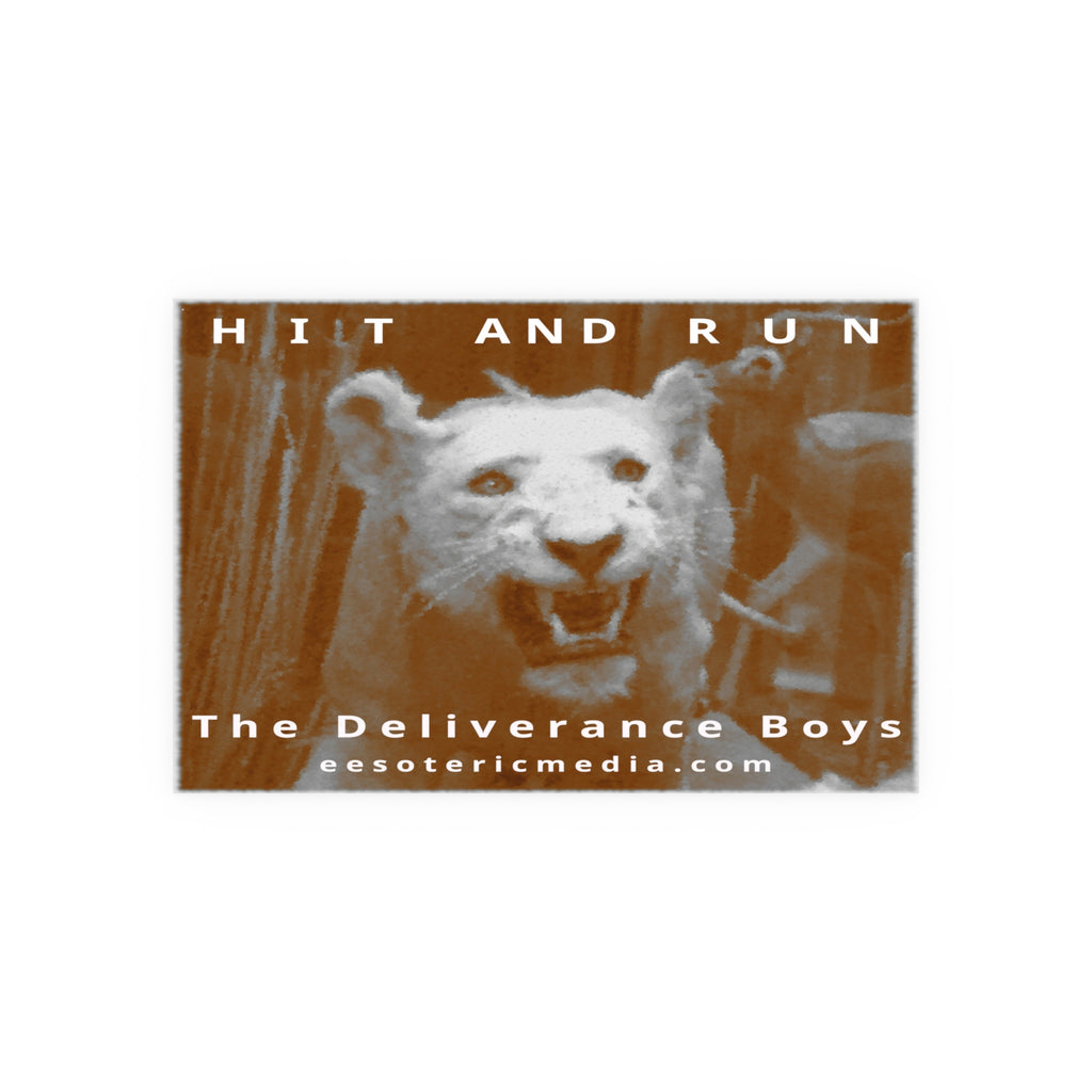 «Hit and Run» (The Deliverance Boys) Lámina artística con un león blanco, 90 × 60 cm