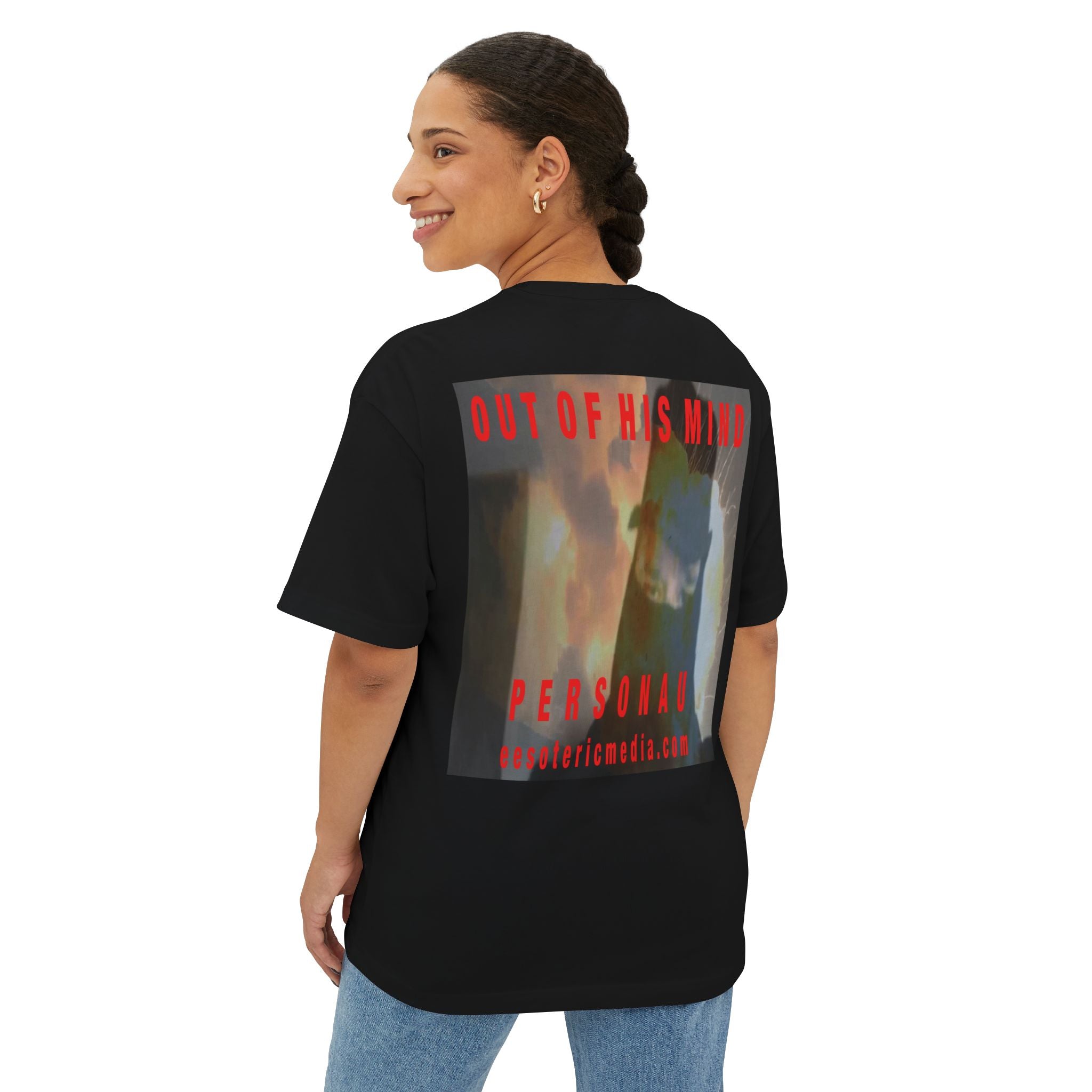 'Out Of His Mind' (PersonaU) Graphic Oversize Boxy T‑Shirt