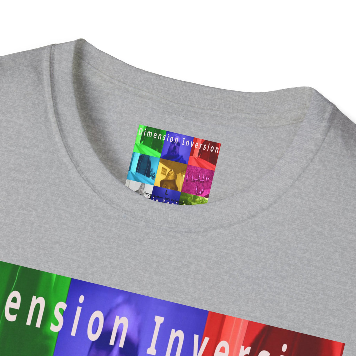 'Dimension Inversion' (Audio Insight) Colorful Surreal Collage Softstyle T-Shirt
