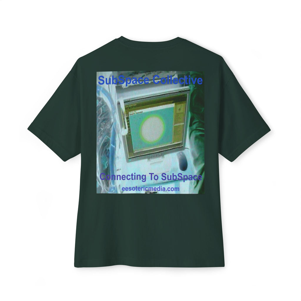 'Connecting To SubSpace' (SubSpace Collective) Retro TV Sci Fi Oversize Boxy T-Shirt