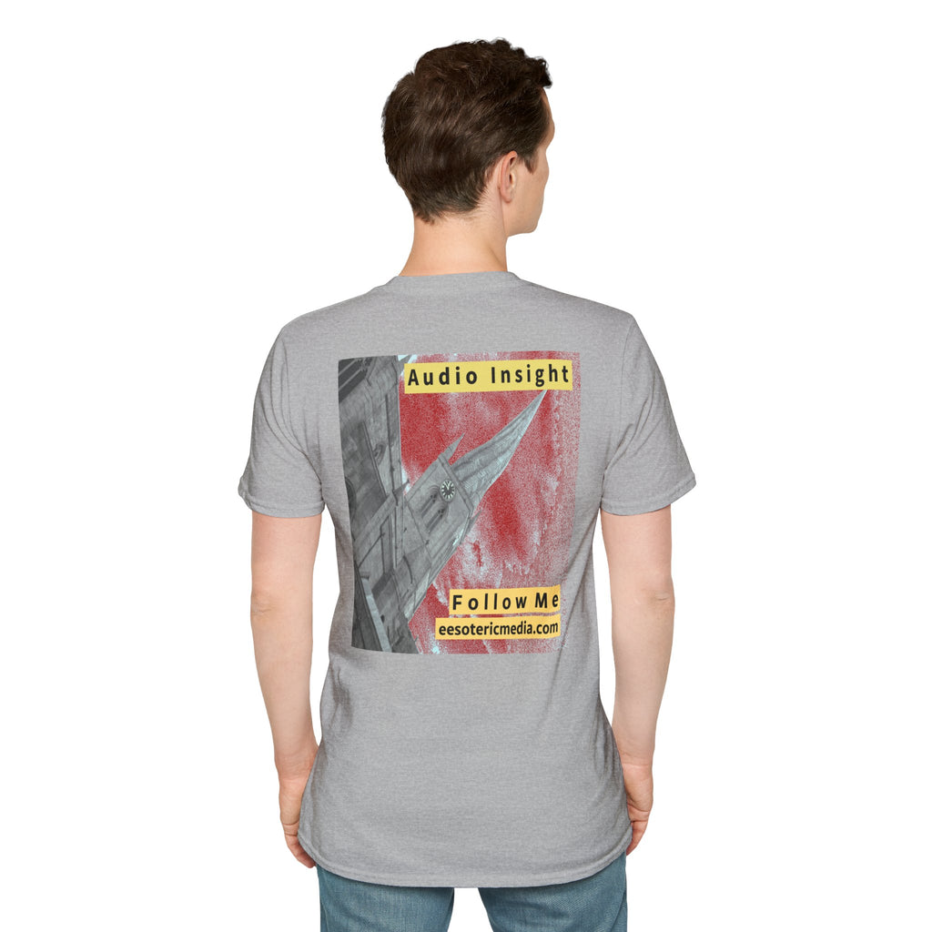 „Follow Me“ (Audio Insight) Wetterfestes, raketenförmiges Turm-Design, Softstyle-T-Shirt