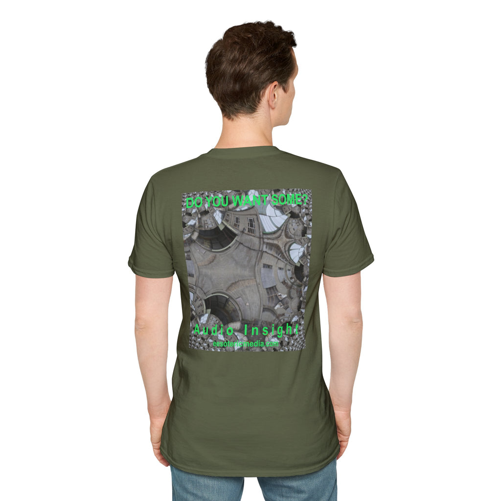 'Do You Want Some?' (Audio Insight) Surreal Kaleidoscope Art Graphic Softstyle T-Shirt