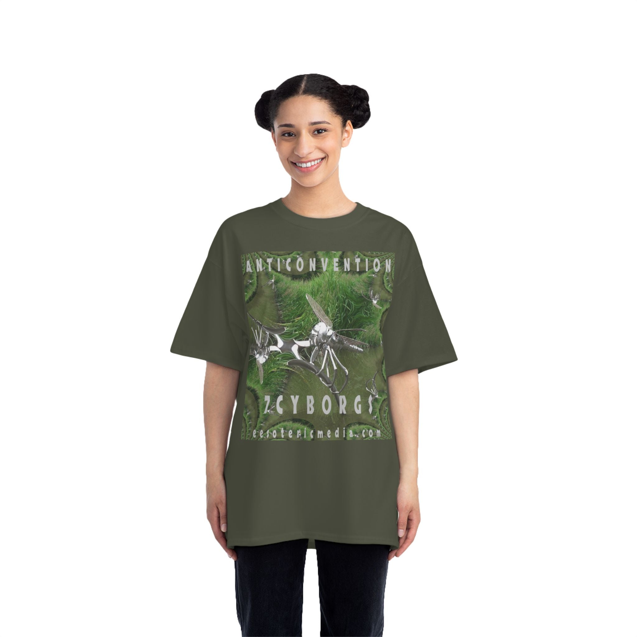 'Anticonvention' (7Cyborgs)) Futuristic Dragonfly Graphic Beefy T-Shirt