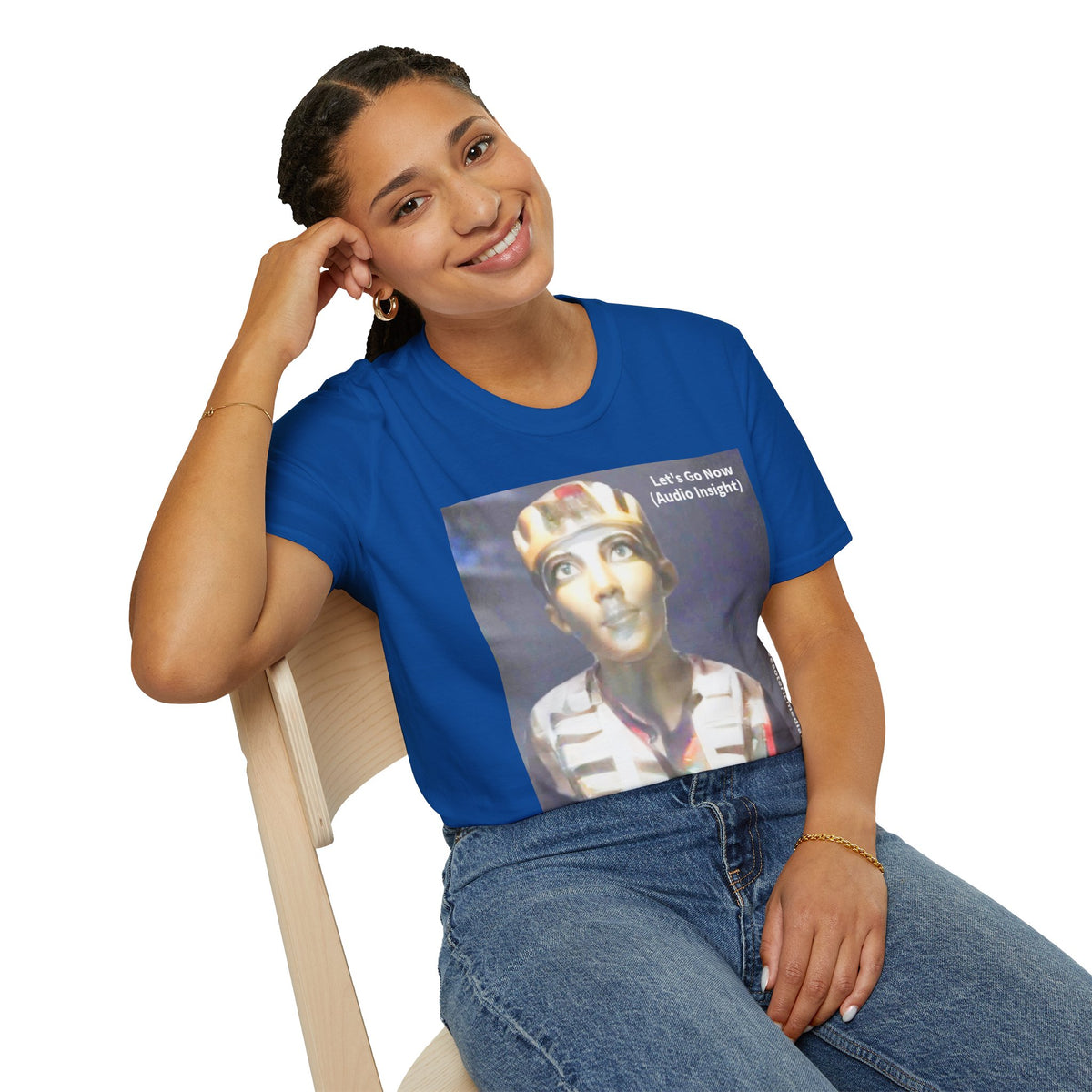 'Let's Go Now' (Audio Insight) Sc Fi Alien/Ancient Design Softstyle T-Shirt