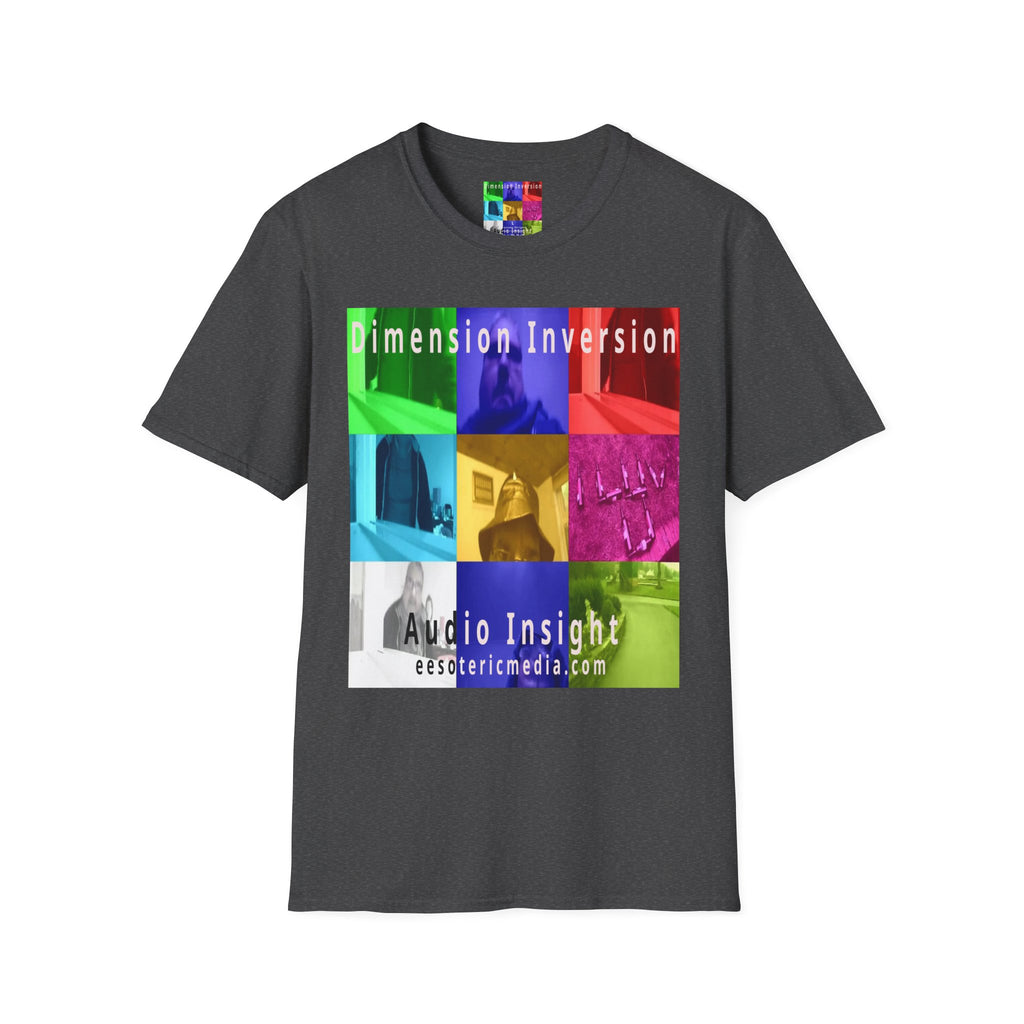 'Dimension Inversion' (Audio Insight) Colorful Surreal Collage Softstyle T-Shirt