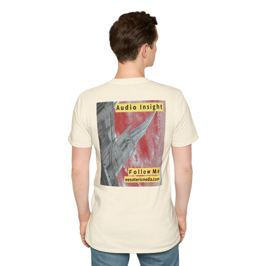 „Follow Me“ (Audio Insight) Wetterfestes, raketenförmiges Turm-Design, Softstyle-T-Shirt