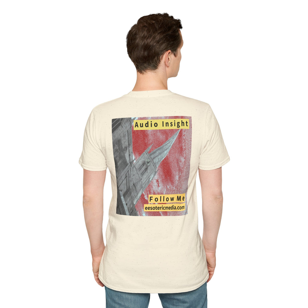 „Follow Me“ (Audio Insight) Wetterfestes, raketenförmiges Turm-Design, Softstyle-T-Shirt