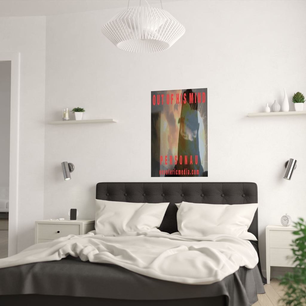 'Out of His Mind' (PersonaU) Surreal Portrait Vertical Satin Art Poster 24"x36" (60cm x 90cm)