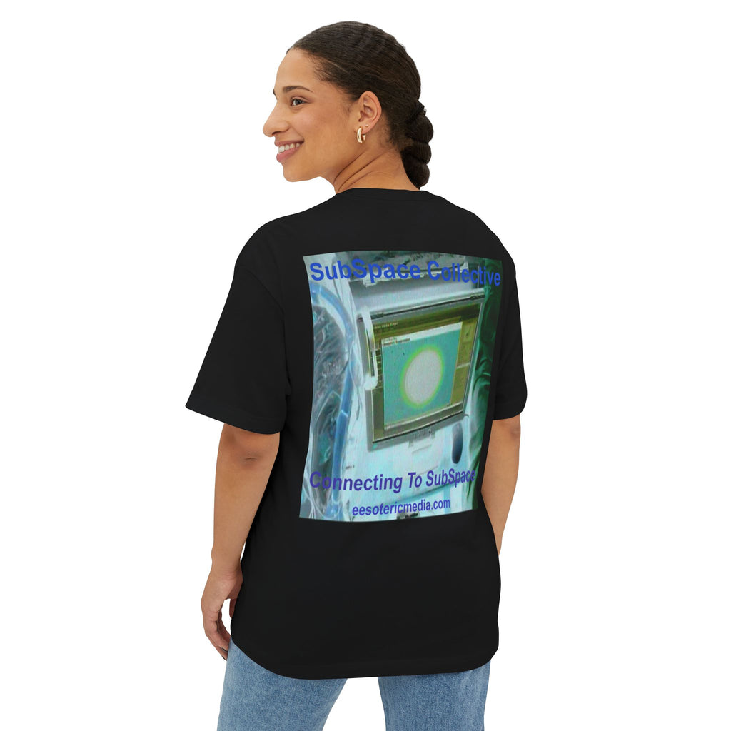 'Connecting To SubSpace' (SubSpace Collective) Oversize Retro Sci Fi Boxy Tee
