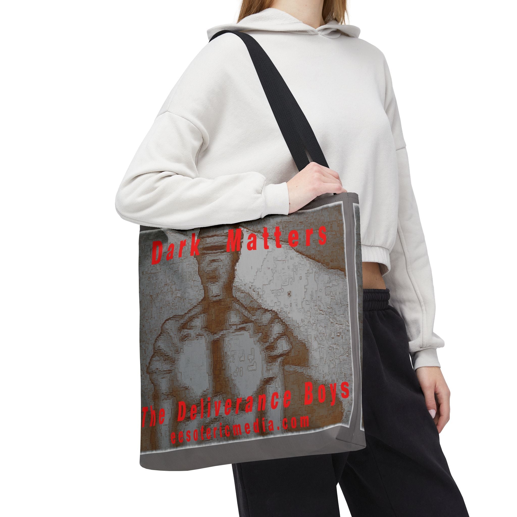 'Dark Matters' (The Deliverance Boys) Retro Robotic Tote Bag 18"x18" (45m x 45cm)