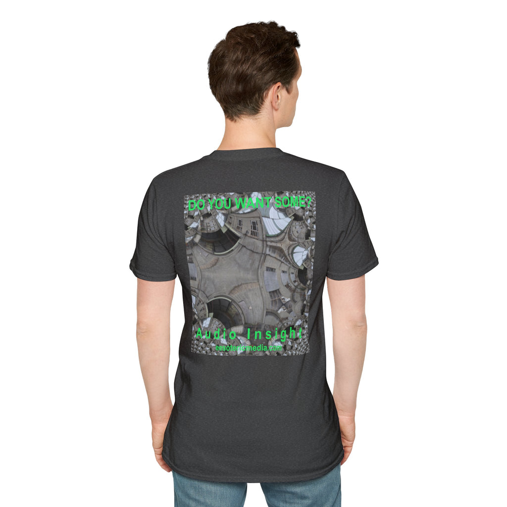 'Do You Want Some?' (Audio Insight) Surreal Kaleidoscope Art Graphic Softstyle T-Shirt