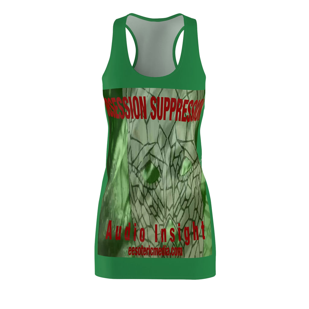 'Obsession Suppression' (Audio Insight) Graphic Racerback Dress