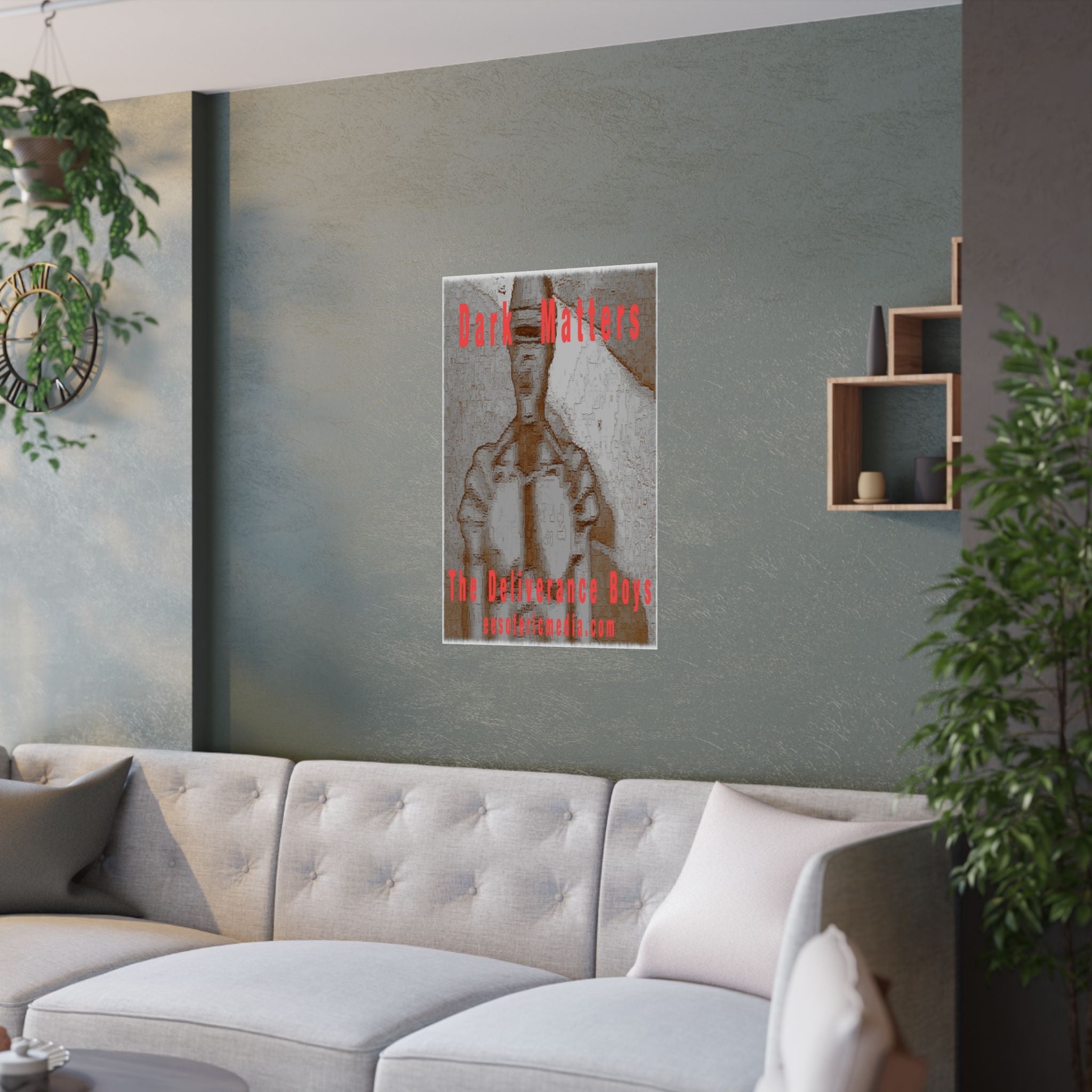 'Dark Matters' (The Deliverance Boys) Gothic Retro Robotic Vertical Satin Art Poster 24"x36" (60cm x 90cm)