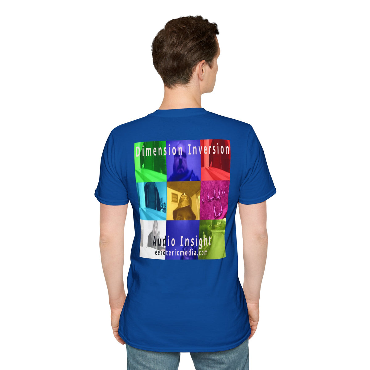 'Dimension Inversion' (Audio Insight) Colorful Surreal Collage Softstyle T-Shirt