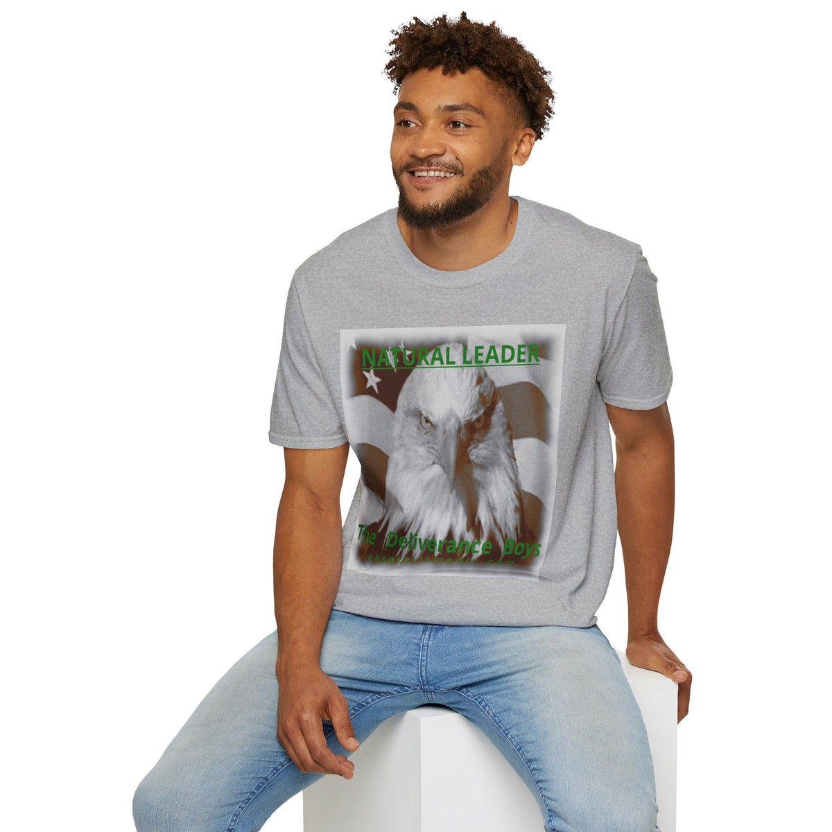 „Natural Leader" (The Deliverance Boys) Weißkopfseeadler-Grafik T-Shirt im klassischen Schnitt