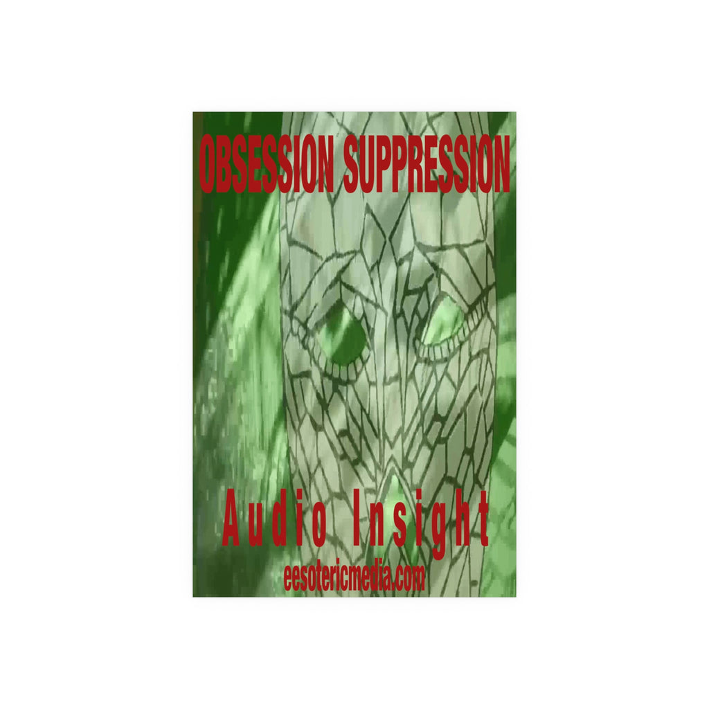 «Obsession Suppression» (Audio Insight) Lámina artística gráfica con una calavera espacial surrealista, gran formato, 100 × 150 cm
