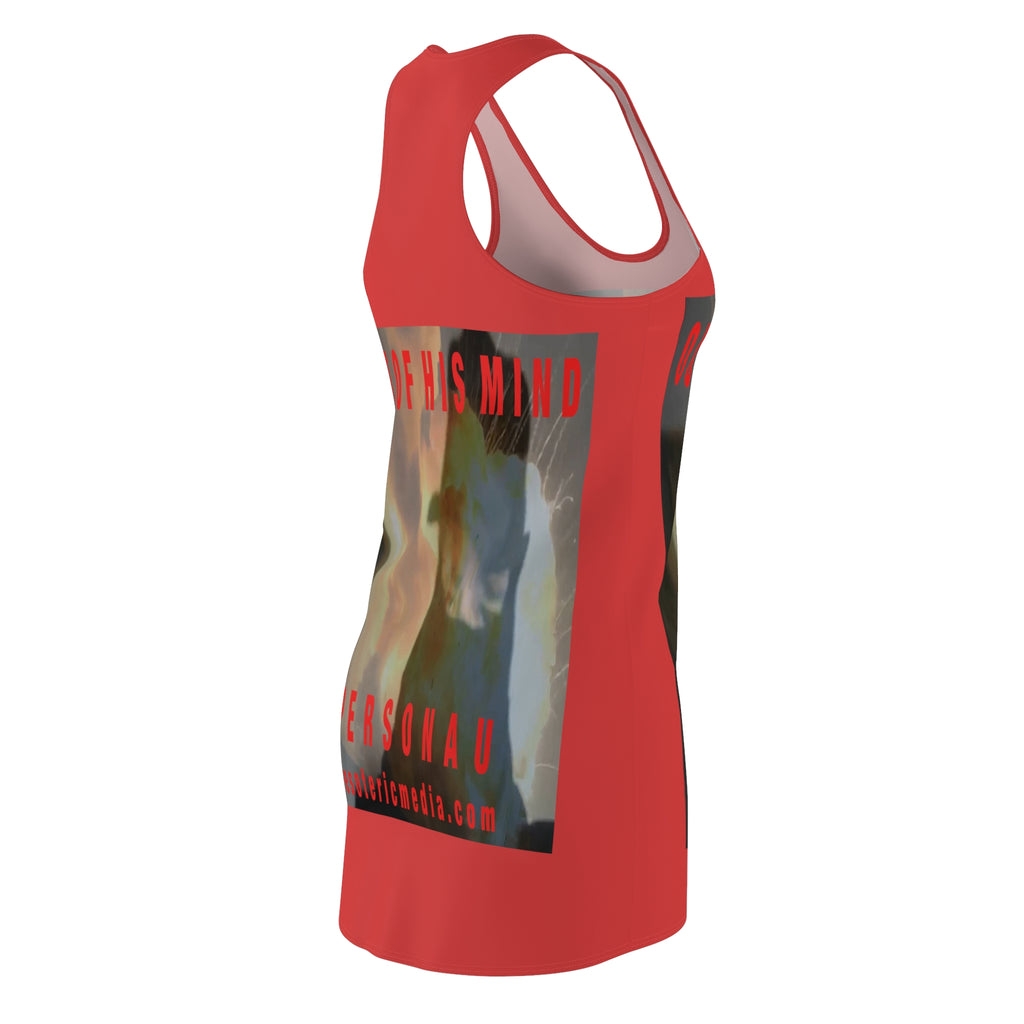 'Out Of His Mind' (PersonaU) Bold Red Graphic Racerback Dress