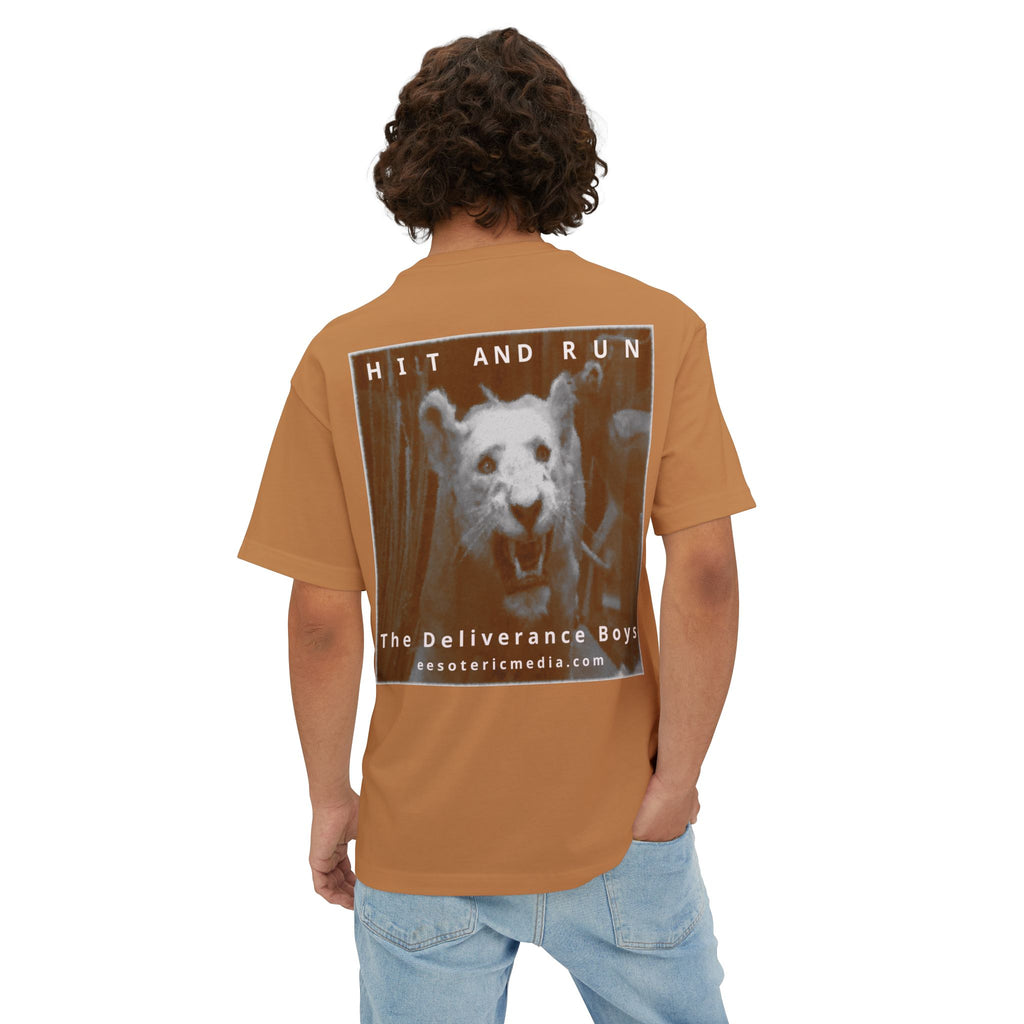 „Hit and Run" (The Deliverance Boys) White Lion Graphic Oversize Boxy T-Shirt