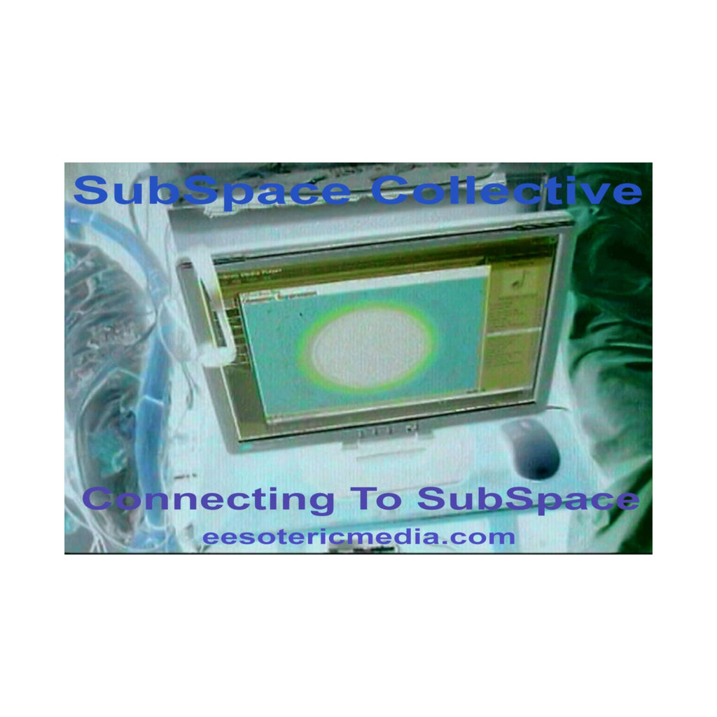 'Connecting To SubSpace' (SubSpace Collective) Retro Tech Horizontal Satin Art Poster 36"x24" (90cm x 60cm)