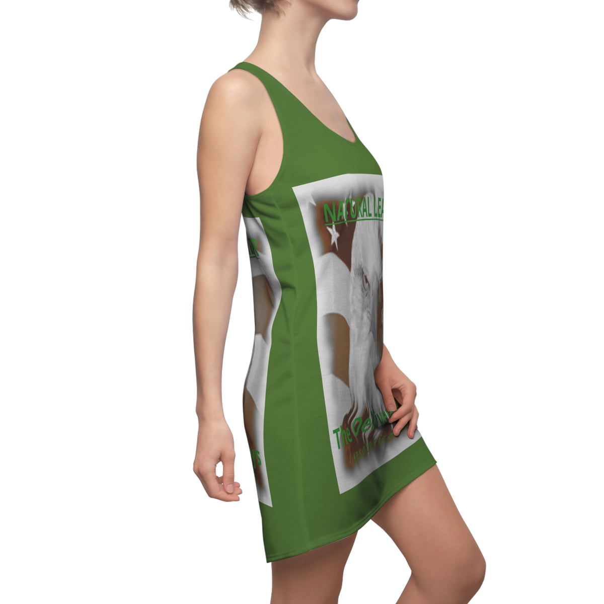 „Natural Leader" (The Deliverance Boys) Weißkopfseeadler-Grafik-Racerback-Kleid