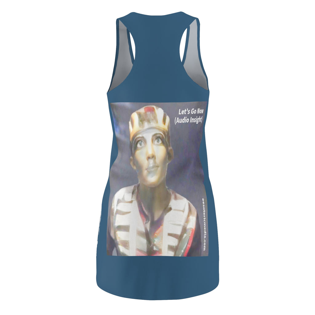 'Let's Go Now' (Audio Insight) Vestido Racerback de Diseño de Ciencia Ficción Alienígena/Ancestral