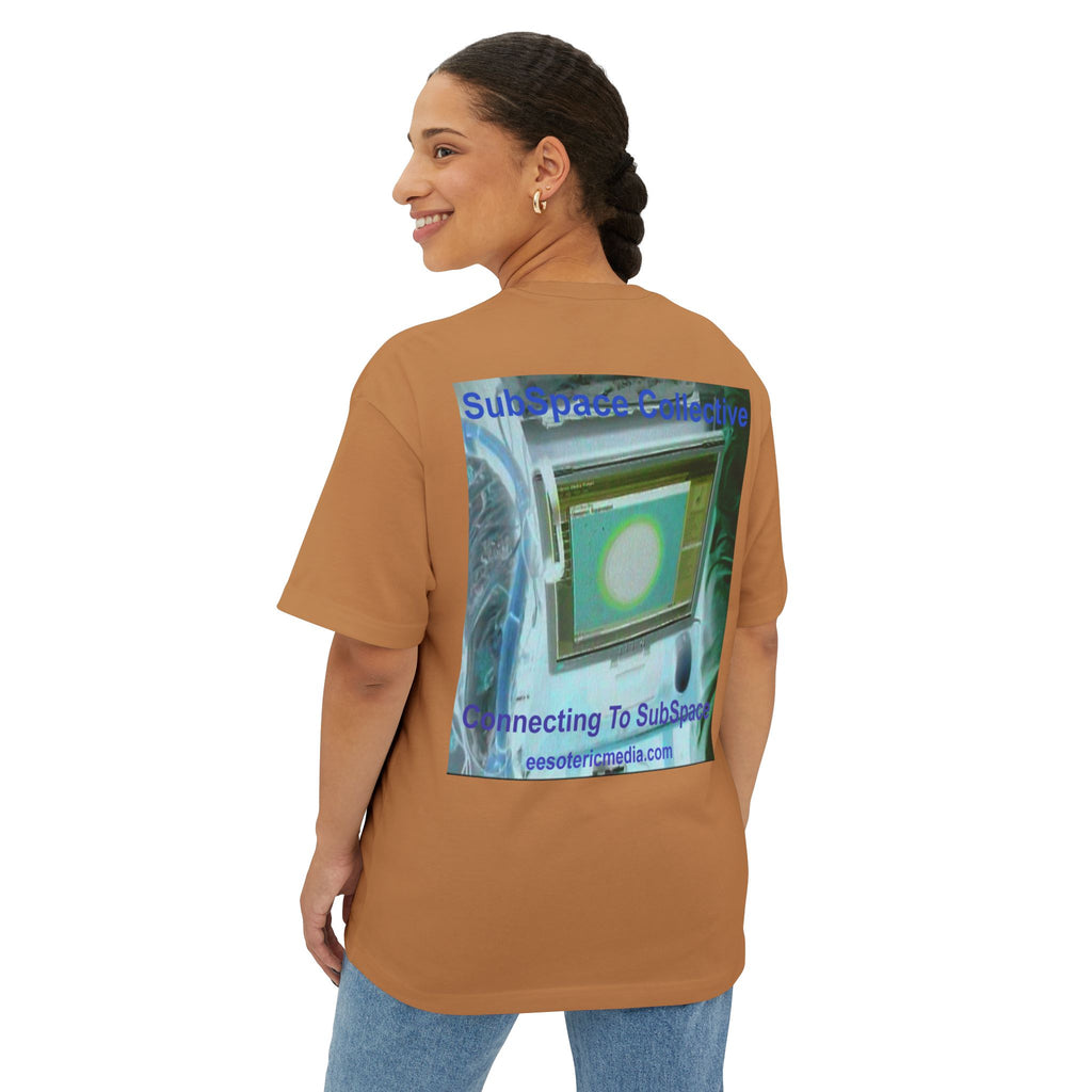 'Connecting To SubSpace' (SubSpace Collective) Oversize Retro Sci Fi Boxy Tee