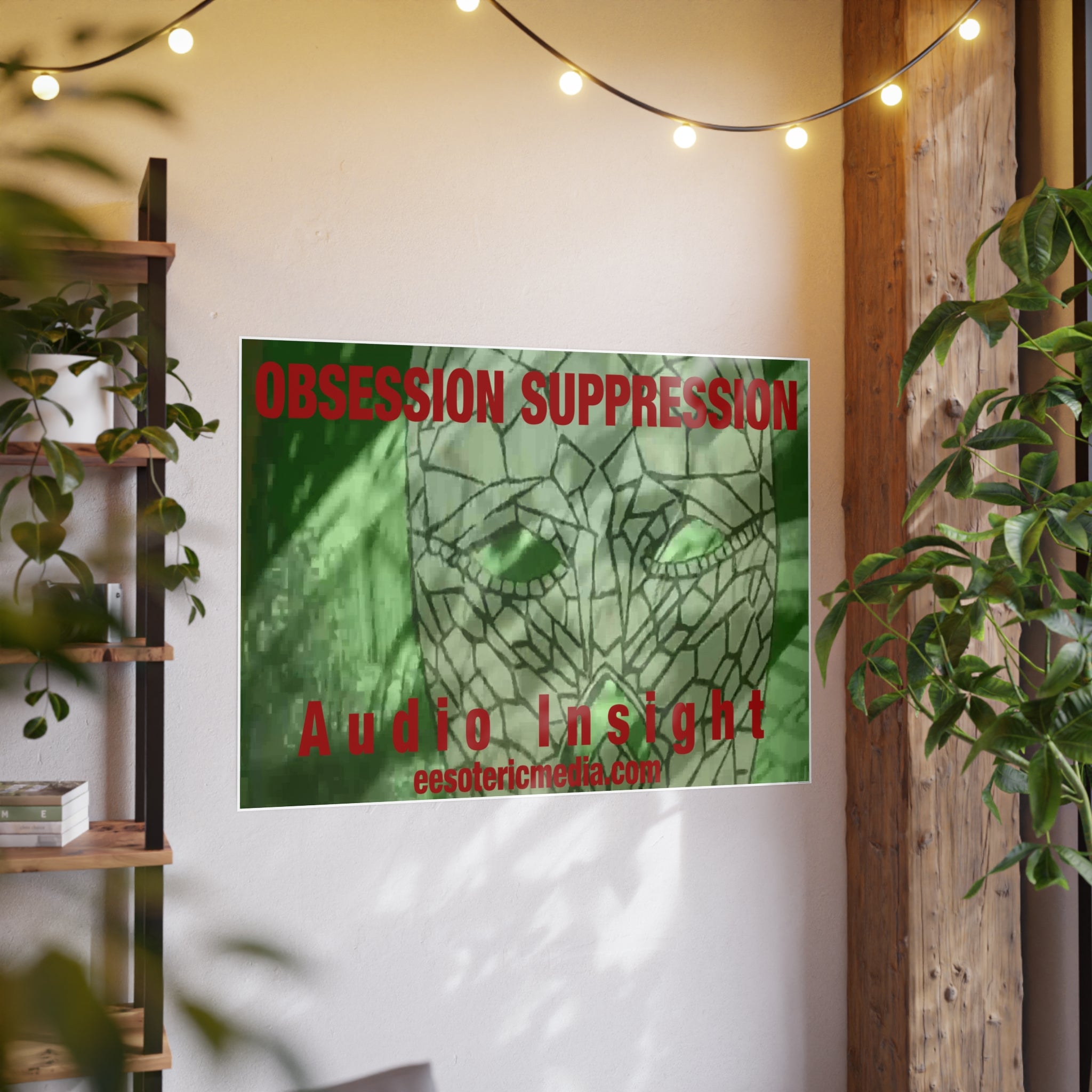 'Obsession Suppression' (Audio Insight) Horizontal Satin Art Poster 48"x36" (120cm x 90cm)