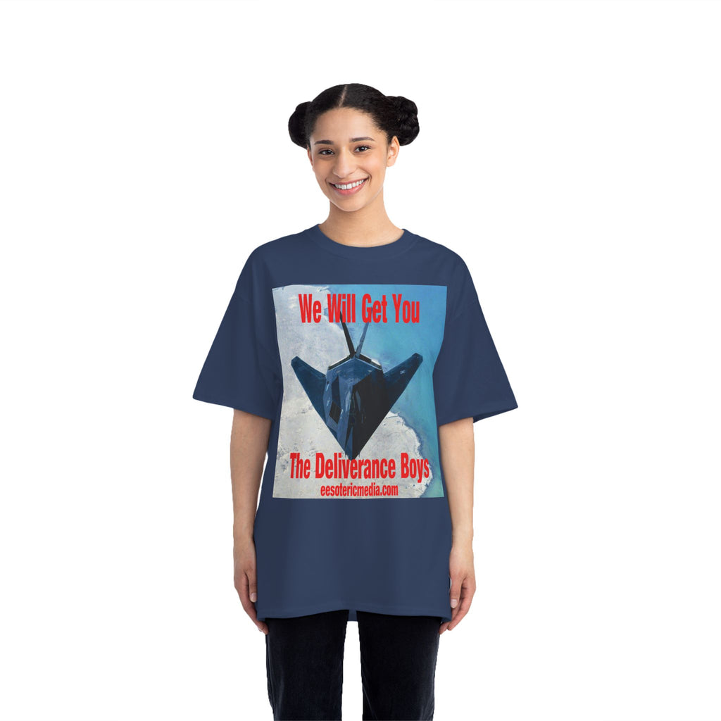 'We Will Get You' (The Deliverance Boys) Stealth Fighter Graphic Beefy T-Shirt