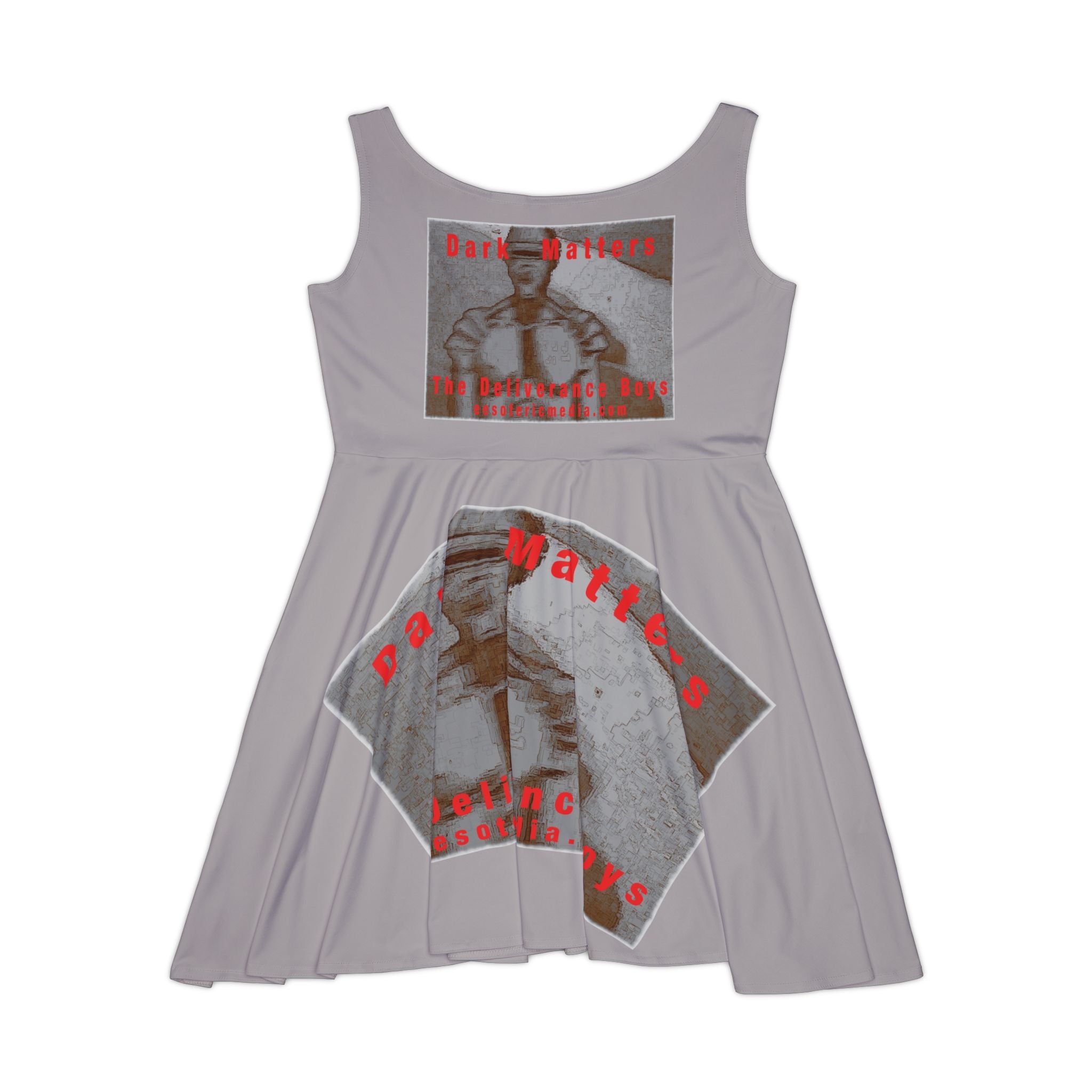 'Dark Matters' (The Deliverance Boys) Retro Robot Graphic Skater Dress