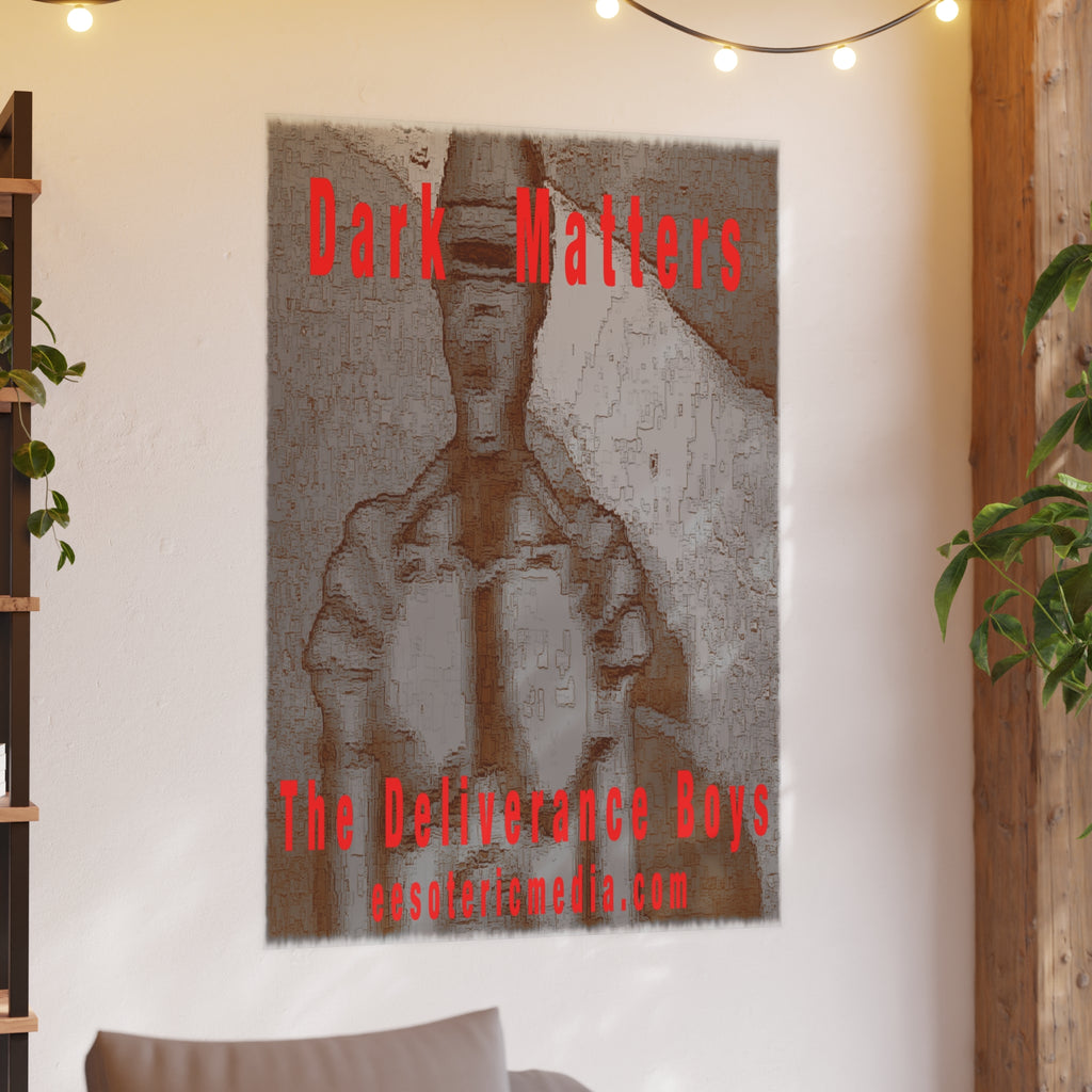 « Dark Matters » (The Deliverance Boys) Impression artistique représentant un robot d’horreur vintage (grand format), 100 × 150 cm