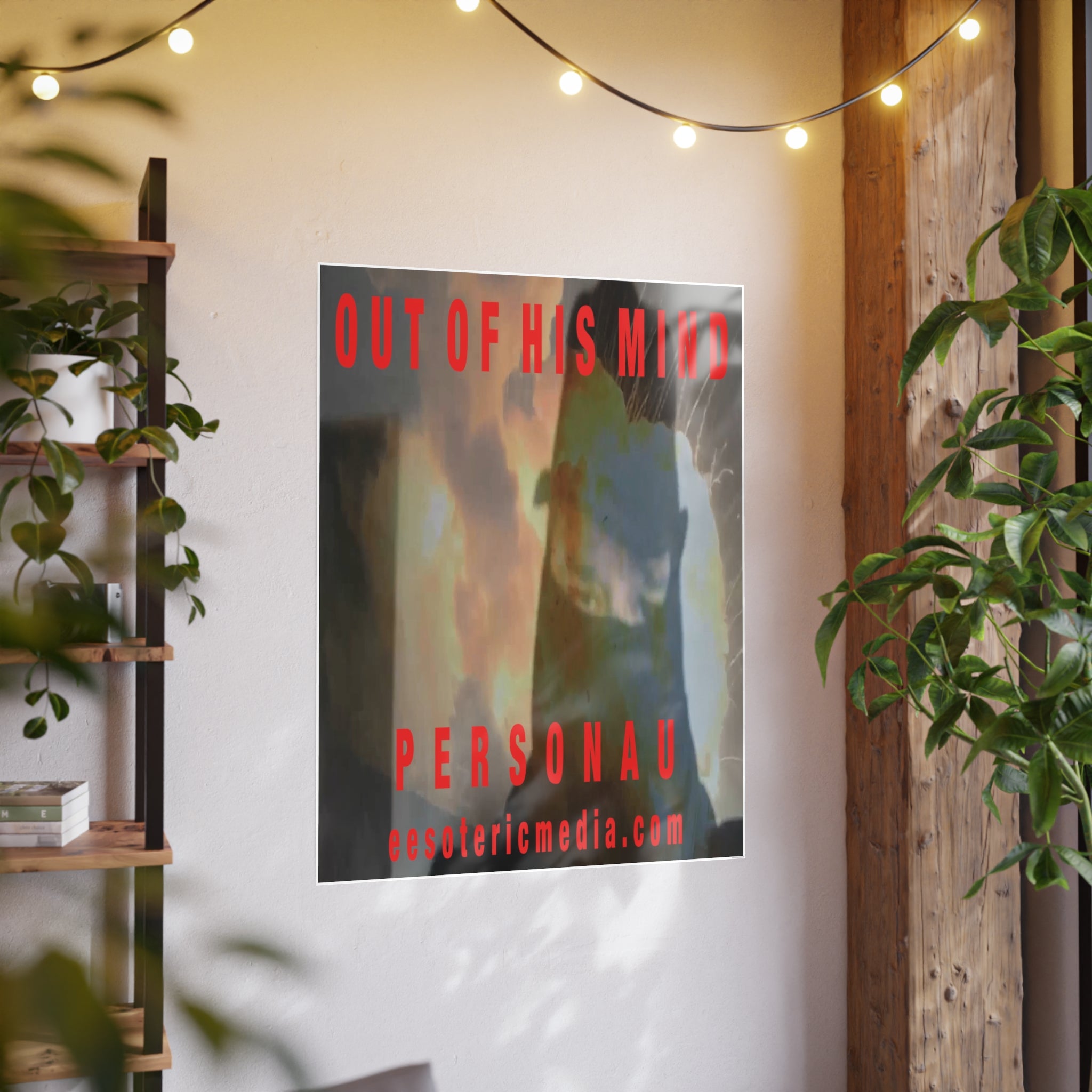 'Out of His Mind' (PersonaU) Surreal Portrait Vertical Satin Art Poster 36"x48" (90cm x 120cm)