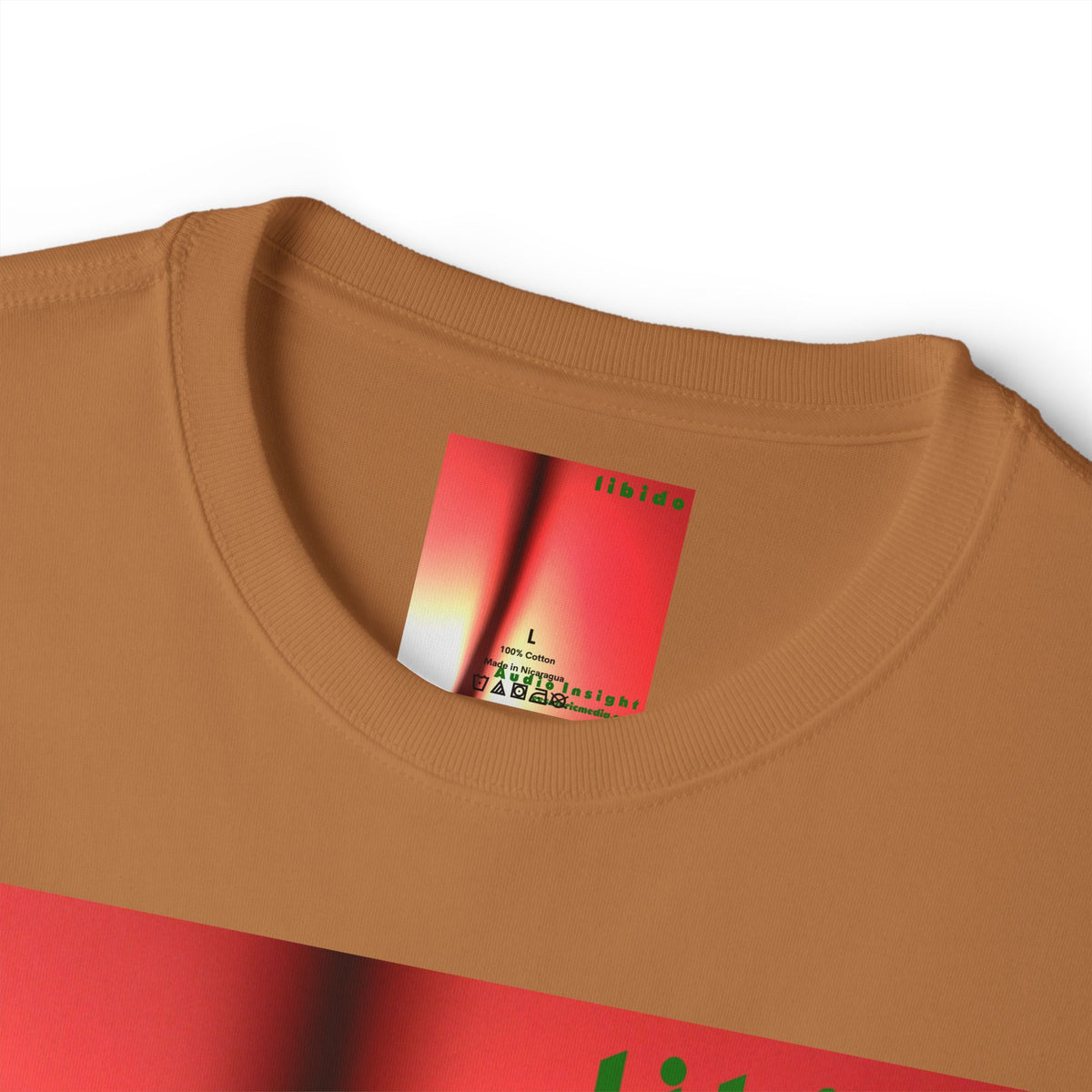 T-shirt oversize à coupe carrée avec graphique tourbillonnant surréaliste 'Libido' (Audio Insight)