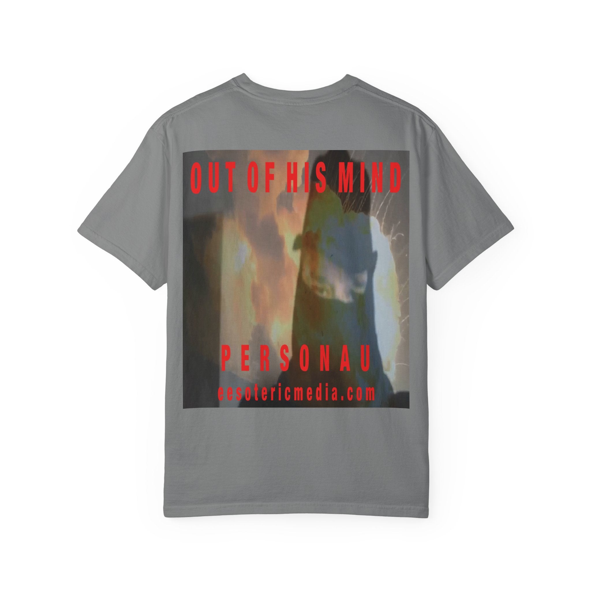 'Out Of His Mind' (PersonaU) Dark Graphic Unisex Garment-Dyed T-Shirt